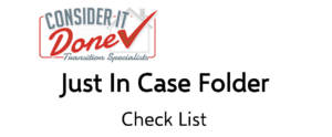 Just In Case Checklist