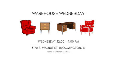 Warehouse Wednesday Furniture Sales 12pm-4pm